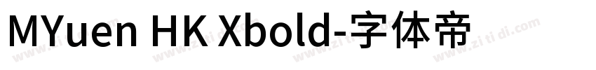 MYuen HK Xbold字体转换